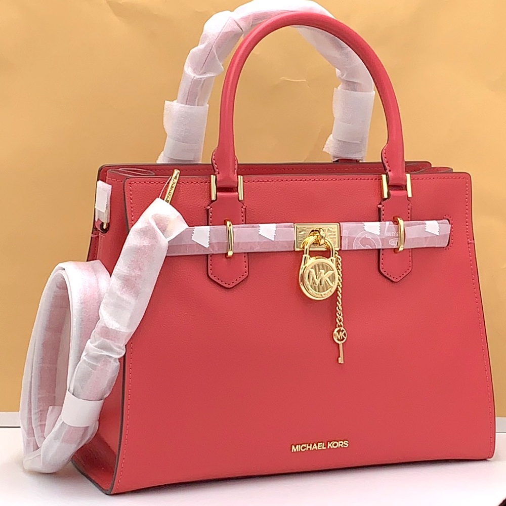 Michael Kors Hamilton Medium Satchel Color: Light Berry Sherbet Nwt